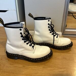 White Dr. Martens women's size 8